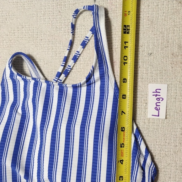NWT Next Standard High Tide Blue And White Stripes Swim top Women Size Medium - Picture 8 of 8
